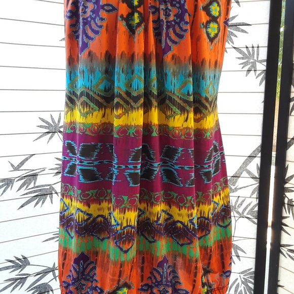 Forever 21 Tie Dye Braided Strap Open Back Top - Picture 8 of 11